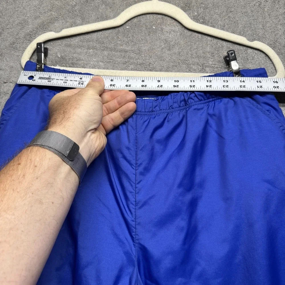 Sergio Tacchini Women's Blue Nylon Tracksuit Pants Size 10 Vintage‎ Retro Italy
